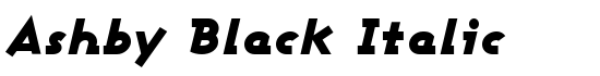 Ashby Black Italic - Download Thousands of Free Fonts at FontZone.net