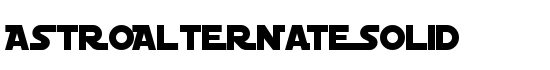 AstroAlternateSolid - Download Thousands of Free Fonts at FontZone.net