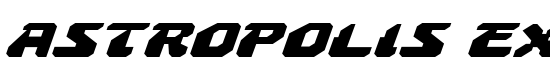 Astropolis Expanded Italic - Download Thousands of Free Fonts at FontZone.net