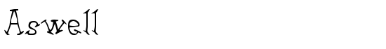 Aswell - Download Thousands of Free Fonts at FontZone.net