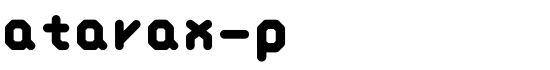 atarax-p - Download Thousands of Free Fonts at FontZone.net