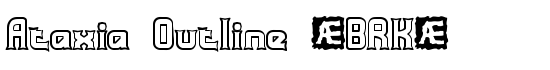 Ataxia Outline (BRK) - Download Thousands of Free Fonts at FontZone.net