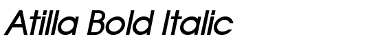 Atilla Bold Italic - Download Thousands of Free Fonts at FontZone.net