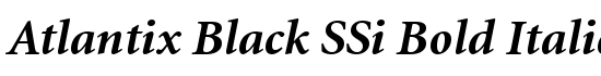 Atlantix Black SSi Bold Italic - Download Thousands of Free Fonts at FontZone.net
