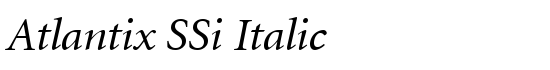 Atlantix SSi Italic - Download Thousands of Free Fonts at FontZone.net