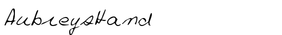 AubreysHand - Download Thousands of Free Fonts at FontZone.net