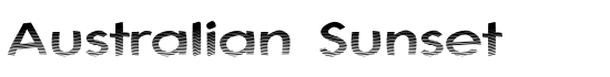 Australian Sunset - Download Thousands of Free Fonts at FontZone.net