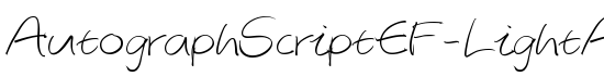 AutographScriptEF-LightAlt - Download Thousands of Free Fonts at FontZone.net