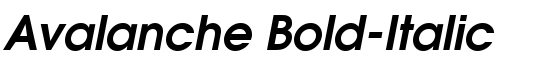 Avalanche Bold-Italic - Download Thousands of Free Fonts at FontZone.net