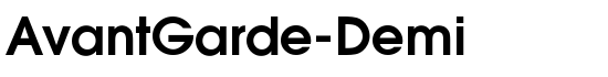 AvantGarde-Demi - Download Thousands of Free Fonts at FontZone.net
