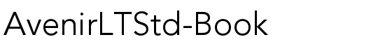 AvenirLTStd-Book - Download Thousands of Free Fonts at FontZone.net