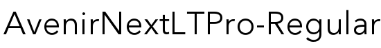 AvenirNextLTPro-Regular - Download Thousands of Free Fonts at FontZone.net