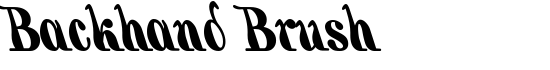 Backhand Brush - Download Thousands of Free Fonts at FontZone.net