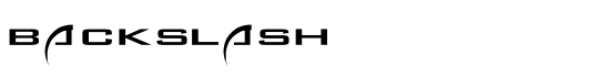 Backslash - Download Thousands of Free Fonts at FontZone.net