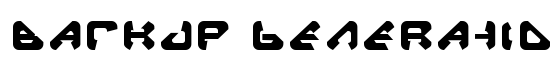 Backup Generation 1 - Download Thousands of Free Fonts at FontZone.net