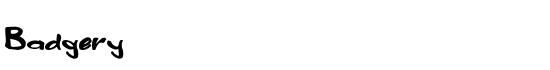 Badgery - Download Thousands of Free Fonts at FontZone.net