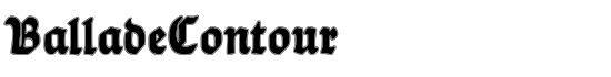 BalladeContour - Download Thousands of Free Fonts at FontZone.net