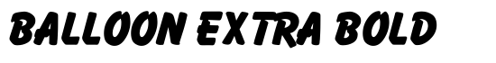 Balloon Extra Bold - Download Thousands of Free Fonts at FontZone.net