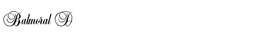Balmoral D - Download Thousands of Free Fonts at FontZone.net