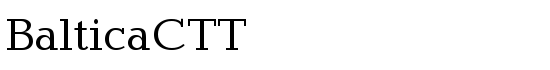 BalticaCTT - Download Thousands of Free Fonts at FontZone.net