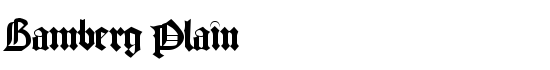 Bamberg Plain - Download Thousands of Free Fonts at FontZone.net