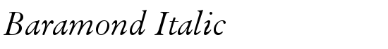 Baramond Italic - Download Thousands of Free Fonts at FontZone.net