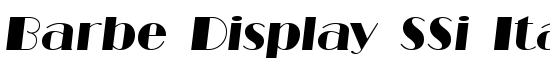 Barbe Display SSi Italic - Download Thousands of Free Fonts at FontZone.net