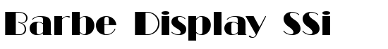 Barbe Display SSi - Download Thousands of Free Fonts at FontZone.net