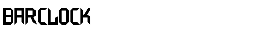 BarClock - Download Thousands of Free Fonts at FontZone.net