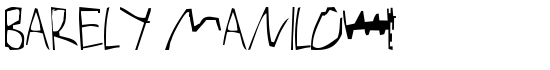 Barely Manilow - Download Thousands of Free Fonts at FontZone.net