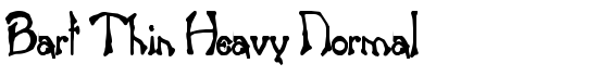 Bart Thin Heavy Normal - Download Thousands of Free Fonts at FontZone.net