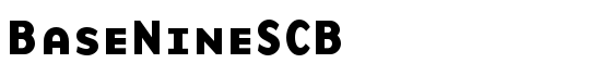 BaseNineSCB - Download Thousands of Free Fonts at FontZone.net