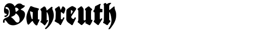 Bayreuth - Download Thousands of Free Fonts at FontZone.net