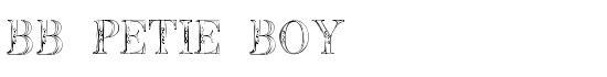 BB Petie Boy - Download Thousands of Free Fonts at FontZone.net
