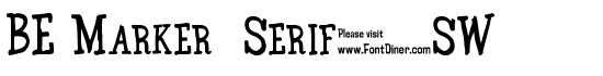 BE Marker  Serif_SW - Download Thousands of Free Fonts at FontZone.net
