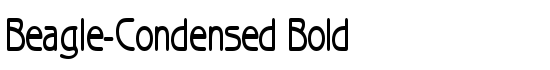 Beagle-Condensed Bold - Download Thousands of Free Fonts at FontZone.net