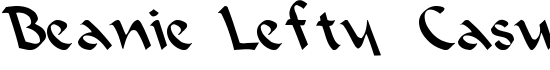 Beanie Lefty Casual - Download Thousands of Free Fonts at FontZone.net