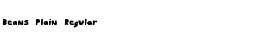 Beans Plain Regular - Download Thousands of Free Fonts at FontZone.net