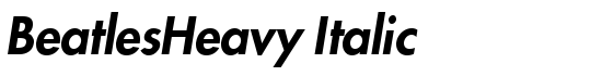 BeatlesHeavy Italic - Download Thousands of Free Fonts at FontZone.net