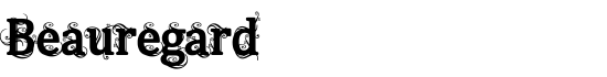 Beauregard - Download Thousands of Free Fonts at FontZone.net