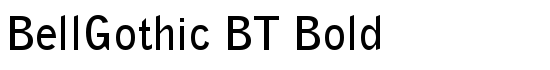 Download BellGothic BT Bold Font - Thousands of fonts to download for free