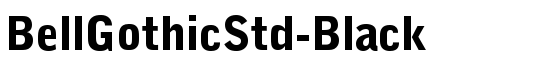 BellGothicStd-Black - Download Thousands of Free Fonts at FontZone.net