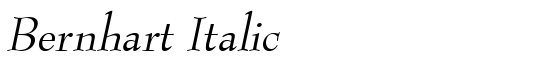 Bernhart Italic - Download Thousands of Free Fonts at FontZone.net