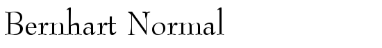 Bernhart Normal - Download Thousands of Free Fonts at FontZone.net