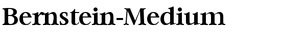 Bernstein-Medium - Download Thousands of Free Fonts at FontZone.net