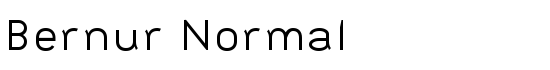 Bernur Normal - Download Thousands of Free Fonts at FontZone.net
