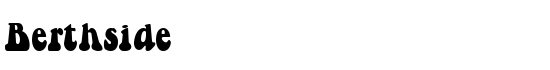 Berthside - Download Thousands of Free Fonts at FontZone.net