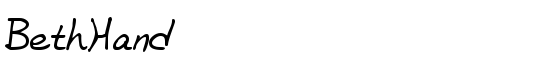 BethHand - Download Thousands of Free Fonts at FontZone.net