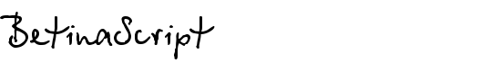 BetinaScript - Download Thousands of Free Fonts at FontZone.net