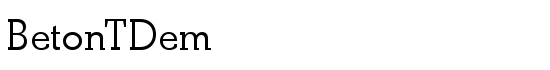 BetonTDem - Download Thousands of Free Fonts at FontZone.net